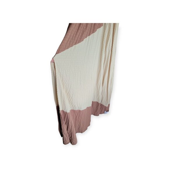 ASOS Curve neutral flowy colourblock maxidress tan mocha bohemian size 12 NWT - Picture 9 of 15